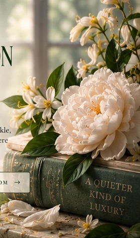 Pale florals and garden light for Afternoon Bloom.
